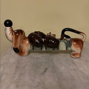 Vintage Ceramic Dog Decanter